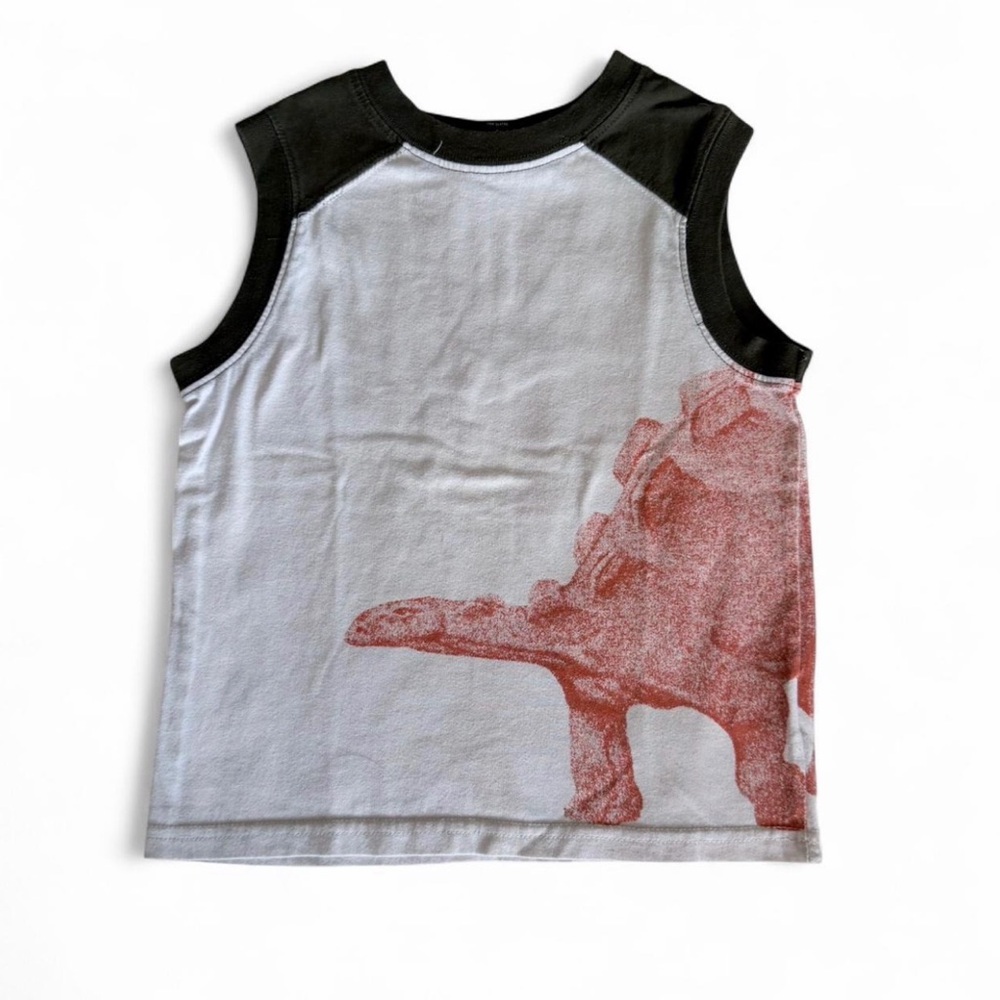 Faded Glory Red Stegosaurus Dinosaur Muscle Tank Top Kids Size 5